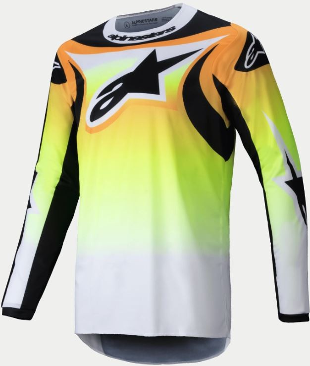 Maglia cross Fluid Wurx Giallo/Nero Alpinestars