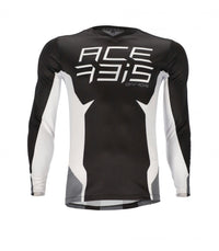 Maglia cross MX J-Track Three Acerbis Nero/Bianco