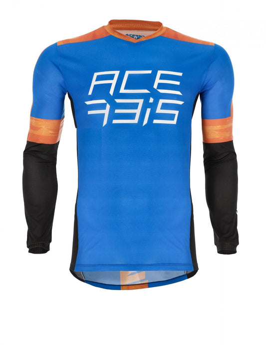 Maglia cross MX J-Track Two Acerbis Blu/Arancio