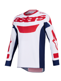 Maglia Cross Racer Riway rosso/bianco/blu Alpinestars