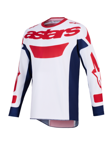Maglia Cross Racer Riway rosso/bianco/blu Alpinestars