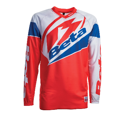 Maglia enduro Beta blu/rosso/bianco