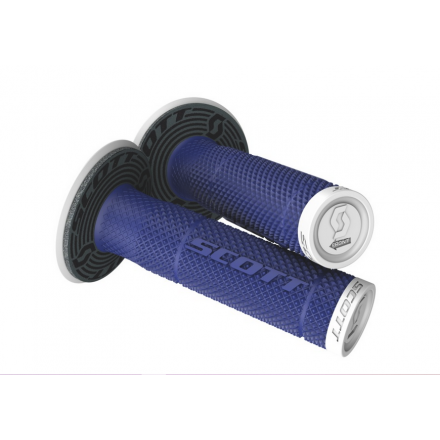 Manopole Moto Scott SX II + Donut Blu-Bianco