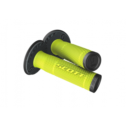Manopole Moto Scott SX II + Donut Giallo Fluo-Nero