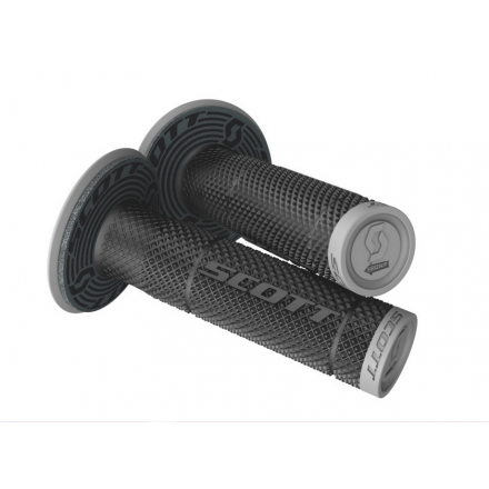 Manopole Moto Scott SX II + Donut Nero-Grigio