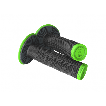 Manopole Moto Scott SX II + Donut Verde-Nero
