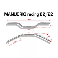 Manubrio racing Barracuda 22 mm Oro-Rosso-Blu-Argento-Nero