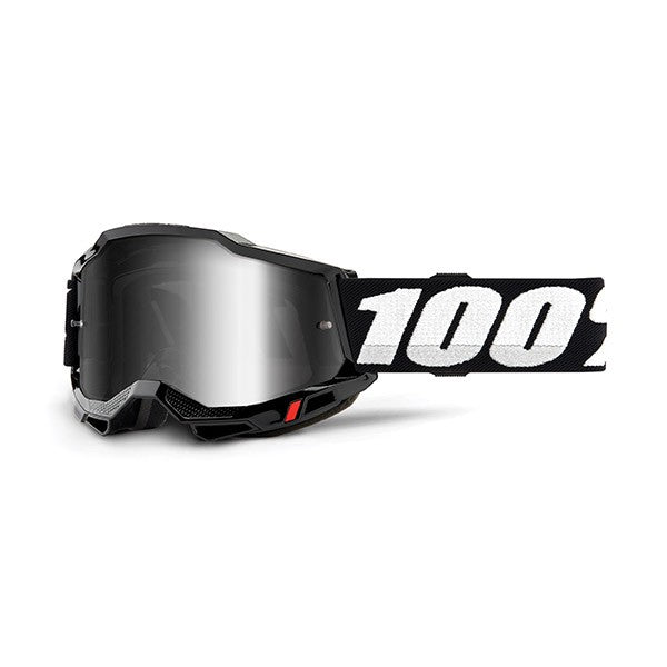 MASCHERA 100% ACCURI 2 BLACK - LENTE A SPECCHIO ARGENTO