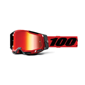 compare product MASCHERA 100% RACECRAFT 2 RED - LENTE A SPECCHIO ROSSA