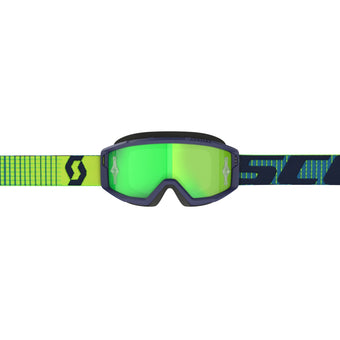 compare product Maschera Scott Primal blu/giallo lente specchiata verde