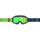 Maschera Scott Primal blu/giallo lente specchiata verde