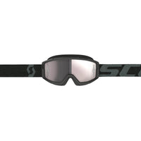 Maschera Scott Primal nero lente specchiata argento