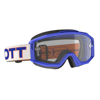Maschera Scott Split OTG blu lente chiara portatore d'occhiali