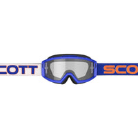Maschera Scott Split OTG blu lente chiara portatore d'occhiali