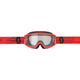 Maschera Scott Split OTG rosso lente chiara portatore d'occhiali