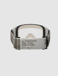 MASCHERA Vision 5 HOLLW ALPINESTARS BIANCO/FANGO LENTE TRASPARENTE