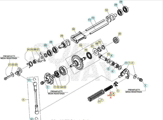 Molla ausiliara Beta RR 250/300 2T 2013/2026