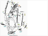 Molla bottone serratura sella Beta RR 125/200/250/300 2T 2013-2020 RR 350/390/400/430/450/480/498/520 4T 2010-2020