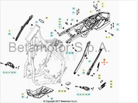 Molla cavalletto BETA RR 350/390/400/430/450/480/498/525 4T 2007-2019 RR 125/200/250/300 2T 2013-2019