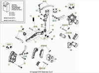 Molla ferma pastiglia Pinza freno anteriore Nissin Beta RR 2T 125-200-250-300 13/24 RR 4T 350-390-400-430-450-480-498-525 05/24