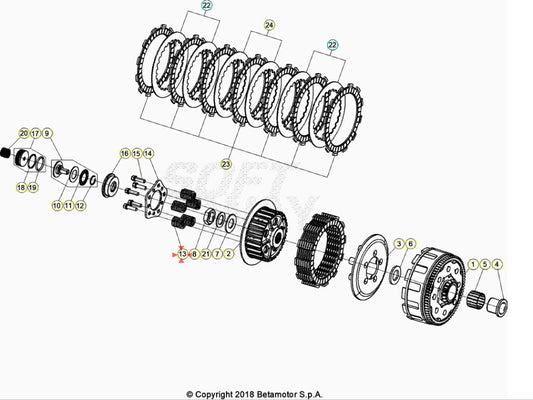 Molla frizione Beta RR 125 2T 2018-2023