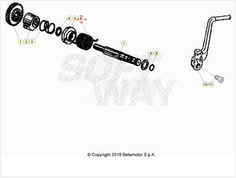 compare product Molla richiamo leva messa in moto Beta RR 50 2T (2005-2020) OEM 3400660000