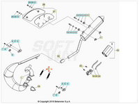 Molla tubo scarico Beta RR 50 Enduro-Motard 2005/2024