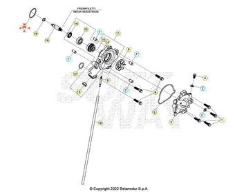 compare product Oring Pompa Acqua Beta RR 125 4T T (2023-2026) OEM 051110040000