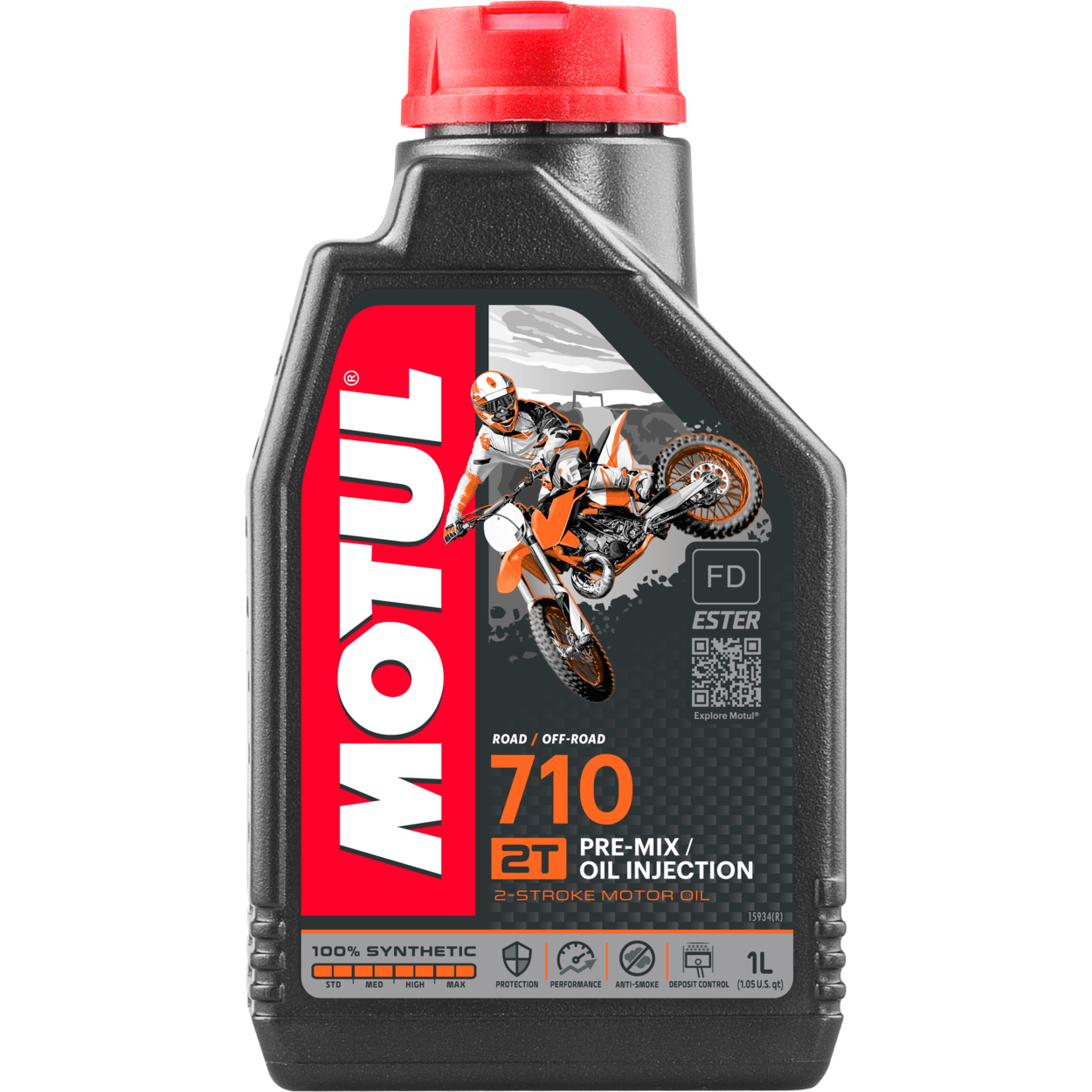 Olio Miscela Motul 710 2T 100% Sintetico