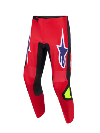 compare product Pantaloni Cross Fluid Grid Rosso/Blu/Giallo Alpinestars