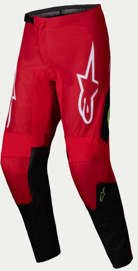 Pantaloni Cross Fluid Haul Rosso Nero Alpinestars