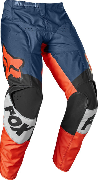 compare product PANTALONI CROSS FOX 180 TRICE JERSEY BLACK / DARK BLUE / ORANGE FLUO