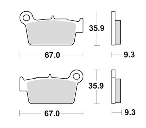 Pastiglie Freno Posteriori Originali Beta RR 2T-4T (2005-2026) - Xtrainer (2015-2026) - RX 2T-4T (2023-2026) OEM 037360198200