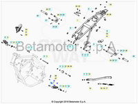 Pedana poggiapiedi sinistra Beta RR 50 Enduro/Motard 2005-2019