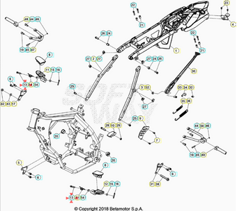 compare product Perno pedana poggiapiedi Beta RR 50 2012/2021 RR 125 LC 2013/2021