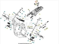 Piastra fissaggio serratura sella Beta RR 125 4T LC 2013-2025
