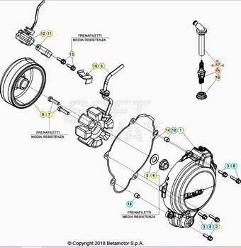 compare product Pipetta Beta RR 125/200/250/300 2T 2013/2025 Xtrainer 2015/2025
