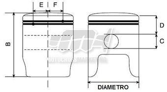 compare product Pistone Prox Ø66,37 Yamaha YZ 250 1999-2025  Suzuki RM 250 2003-2012