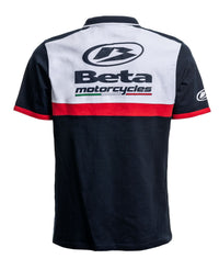 Polo paddock Team Replica Beta blu/rosso/bianco