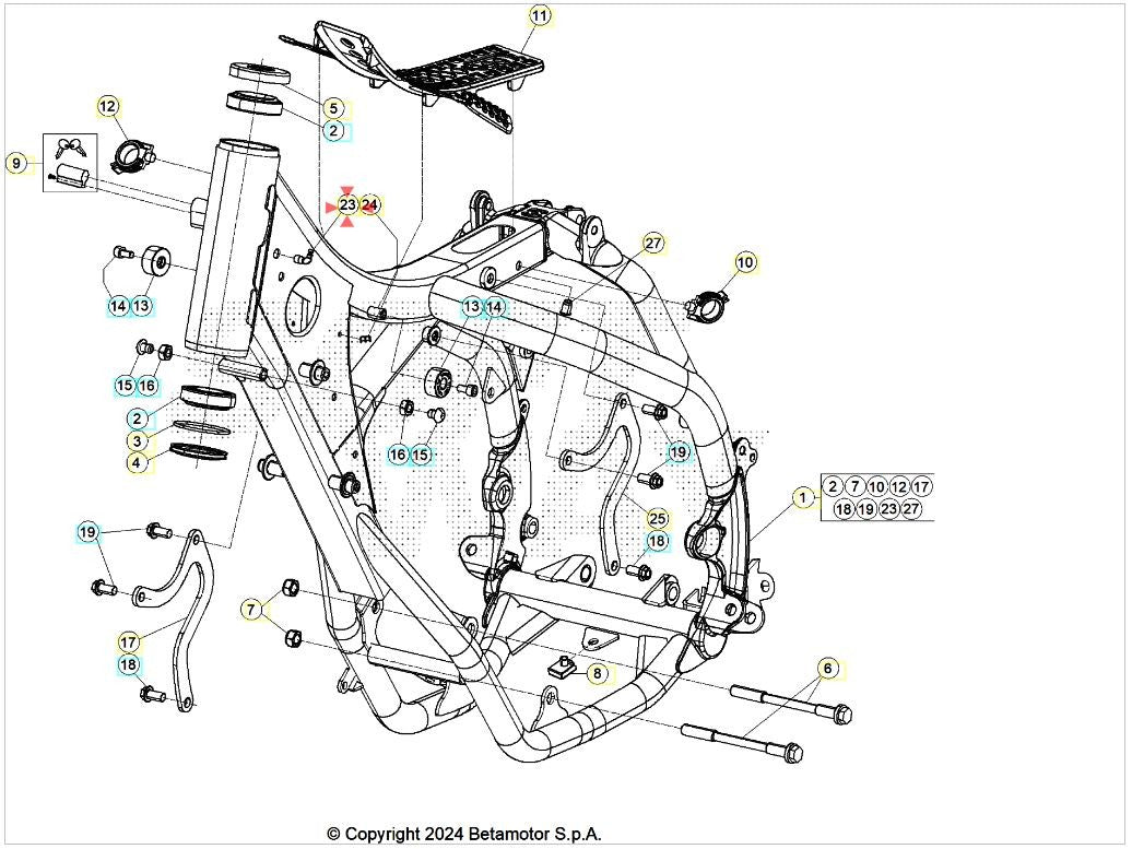 Raccordo sfiato Beta RR 2T / 4T (2005-2026) RR 50 (2005-2020) OEM 2723470000