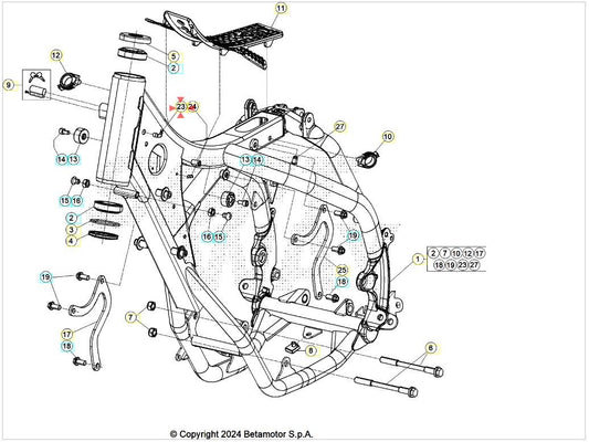 Raccordo sfiato Beta RR 2T / 4T (2005-2026) RR 50 (2005-2020) OEM 2723470000