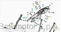 Raccordo tubo miscelatore telaietto Beta RR 125-200-250-300 2016/2021 - Xtrainer 2015/2021