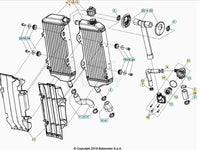Radiatore destro Beta RR 350 390 430 480 4T (2020-2025) OEM 037390328200