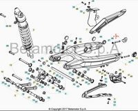 Registro tendicatena destro Beta RR 125/200/250/300 2T 350/390/400/430/450/480/498/520/525 4T 2005/2022