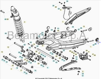 Registro tendicatena sinistro Beta RR 125/200/250/300 2T 350/390/400/430/450/480/498/520/525 4T 2006/2025