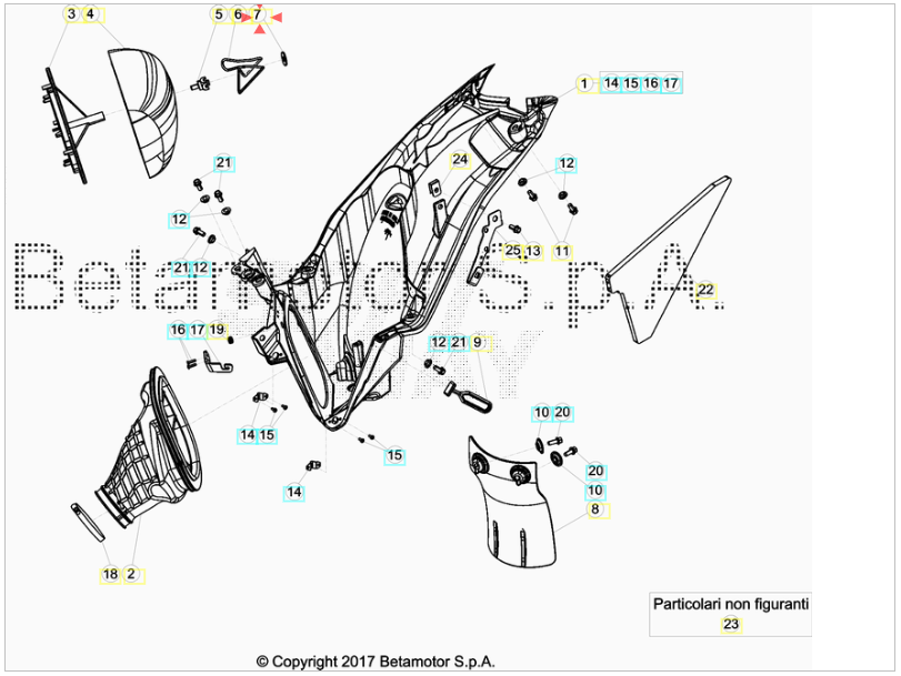 Rondella Elastica Di Fissaggio BETA RR 2T-4T (2005-2019) - Xtrainer (2015-2022) OEM 2774800000
