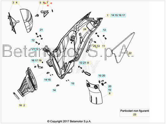 Rondella Elastica Di Fissaggio BETA RR 2T-4T (2005-2019) - Xtrainer (2015-2022) OEM 2774800000