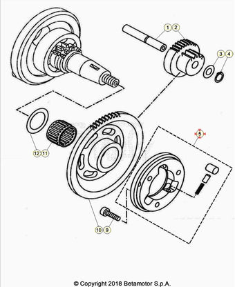 compare product Ruota libera completa Beta RR 125 4T LC Enduro/Motard 2013-2020