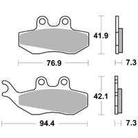 RMS Organic Front Brake Pads Beta RR 50 2T (2005-2026) RR 125 4T LC (2013-2016, 2023-2026)