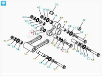 Scodellino bilanciere ammortizzatore Beta RR 400/450/525 4T 2005-2008